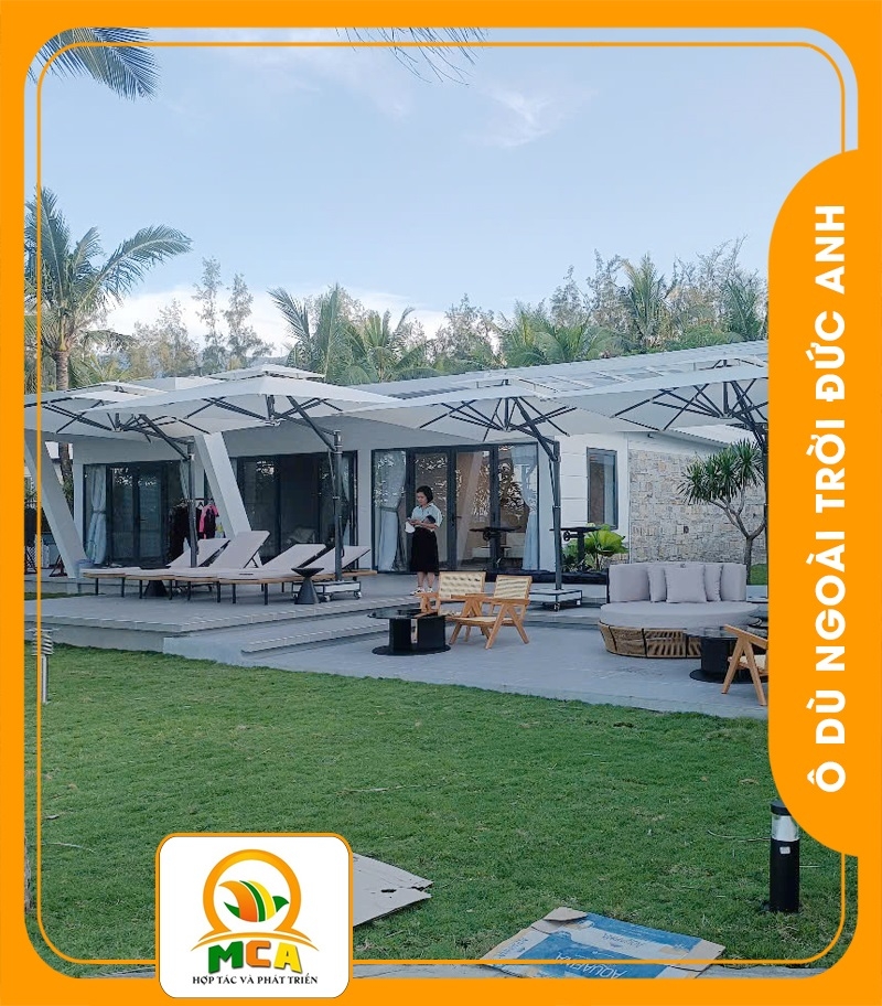 Ô Dù Lệch Tâm Vuông Resort