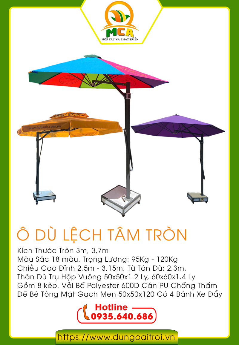 Dù Lệch Tâm Tròn
