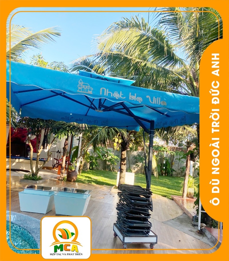 Dù Lệch Tâm Vuông Resort-Villa