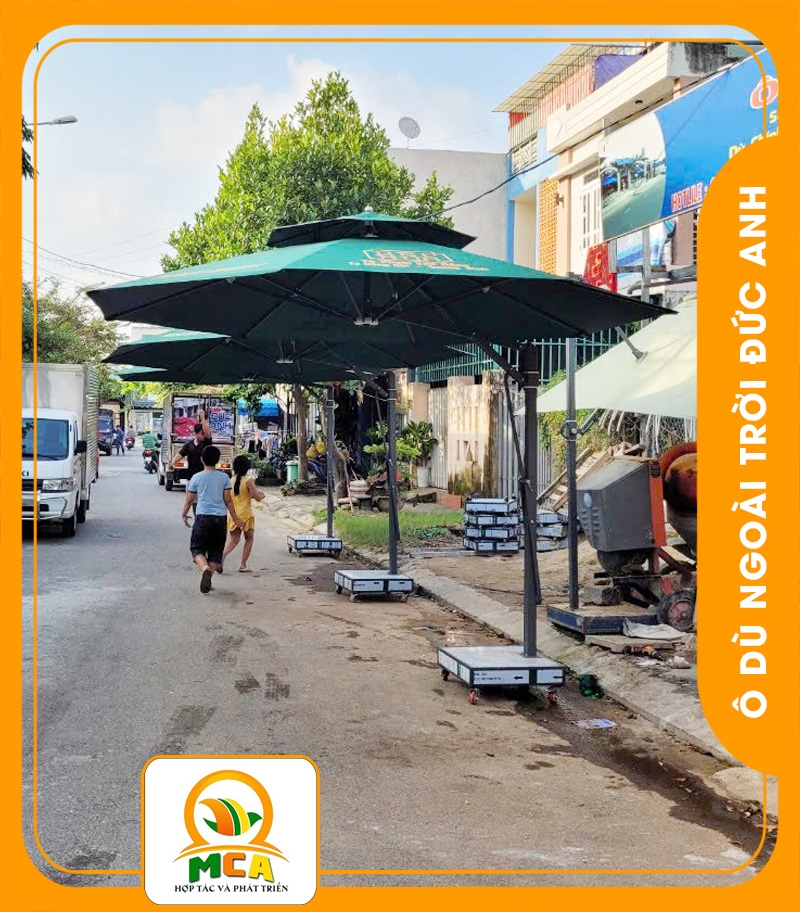 Dù Lệch Tâm Tròn 3,7m