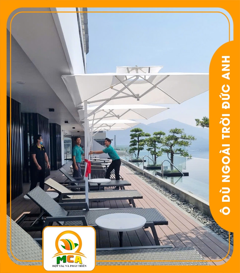 Dù Lệch Tâm Vuông 2,5*2,5m